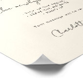 Audio Guestbook | Phone Message Guest Book Sign ポスター (角)