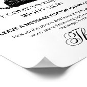 Audio Guestbook Sign,  Wedding Audio Guestbook ポスター (角)