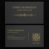 Audio Producer Black Gold QR Code 名刺