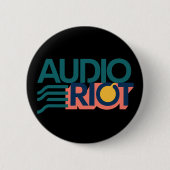 Audio Riot Band Logo Circle Pin 缶バッジ (正面)