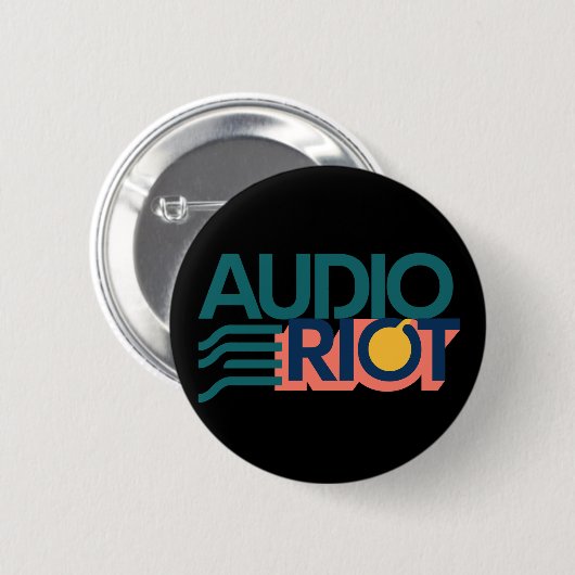Audio Riot Band Logo Circle Pin 缶バッジ (正面&裏面)