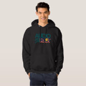 Audio Riot Black Hoodie w/ Color Logo パーカ (正面フル)
