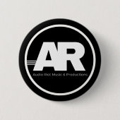 Audio Riot Logo Circle Pin 缶バッジ (正面)