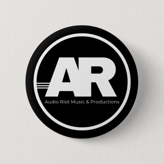 Audio Riot Logo Circle Pin 缶バッジ (正面)