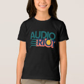 Audio Riot Youth KidsブラックTシャツ トライブレンドＴシャツ (正面)