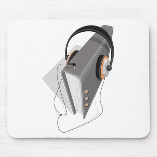 Audiobookの概念 マウスパッド (正面)