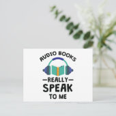 Audiobooks本当話に私にAudiobook恋人 ポストカード (スタンド正面)
