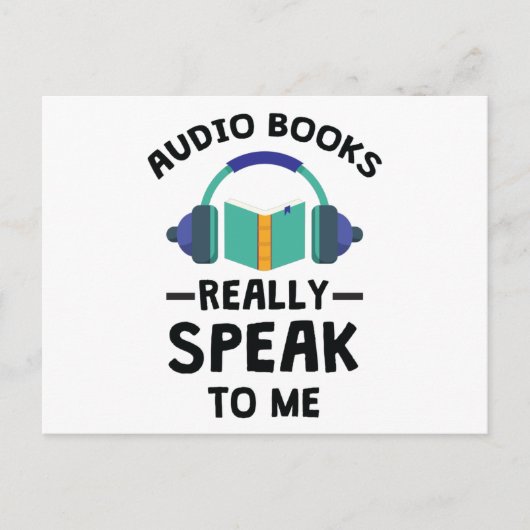Audiobooks本当話に私にAudiobook恋人 ポストカード (正面)