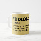 Audiologist Coffee Definition コーヒーマグカップ (正面左)