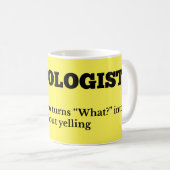Audiologist Definition Coffee Cup コーヒーマグカップ (正面右)