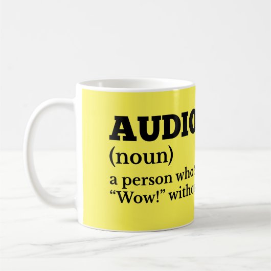 Audiologist Definition Coffee Cup コーヒーマグカップ (左)