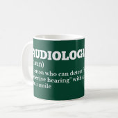 Audiologist Funny Coffee Definition コーヒーマグカップ (正面左)