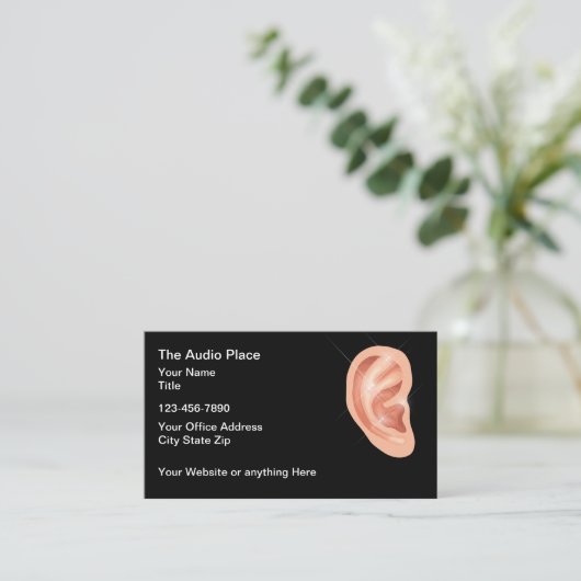 Audiologist Hearing Care Services  名刺 (スタンド正面)