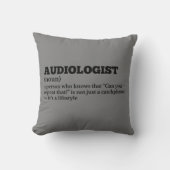 Audiologist Job Definition Pillow クッション (正面)
