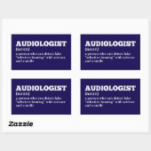 Audiology Definition Humor Sticker 長方形シール (シート)