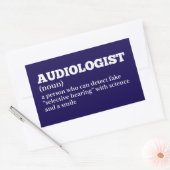 Audiology Definition Humor Sticker 長方形シール (封筒)