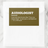 Audiology Humor Job Definition 長方形シール (バッグ)