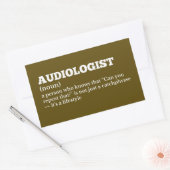 Audiology Humor Job Definition 長方形シール (封筒)