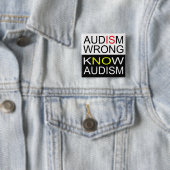 Audismは間違っています 缶バッジ (インサイチュ)