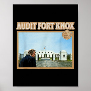 Audit Fort Knox Kentucky金ゴールドおもしろい金 ポスター