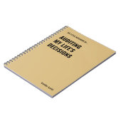Auditing My Life's Decisions Auditor Notebook ノートブック (左側)