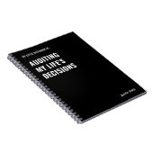 Auditing My Life's Decisions Auditor Notebook ノートブック (右側)