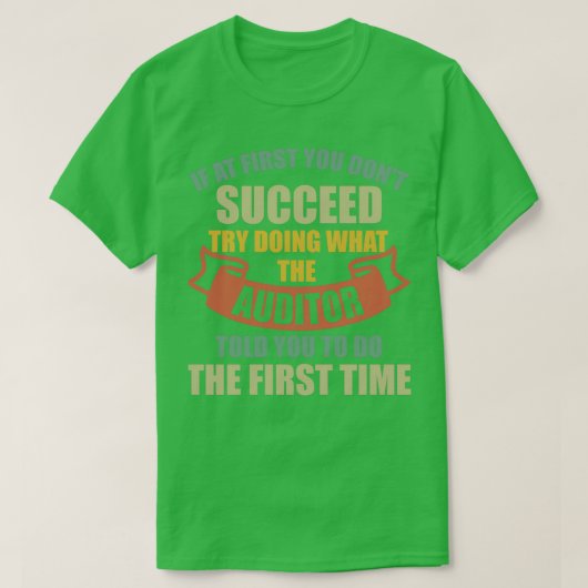 AUDITOR名パーソナライズされたシャツAUDITOR名 Tシャツ (デザイン正面)