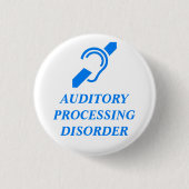 AUDITORY PROCESSING DISORDER 缶バッジ (正面)