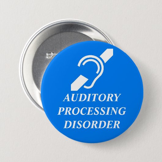AUDITORY PROCESSING DISORDER 缶バッジ (正面&裏面)