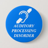 AUDITORY PROCESSING DISORDER 缶バッジ (正面)