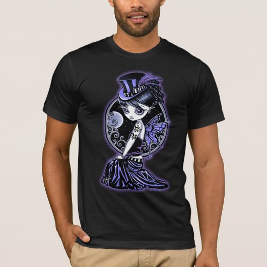 "Audrey"のゴシック様式ビクトリアンな妖精のTシャツ Tシャツ (正面)