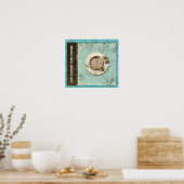 Audrey Jeanne Robertsの命はコーヒーの上で起こる ポスター (キッチン)