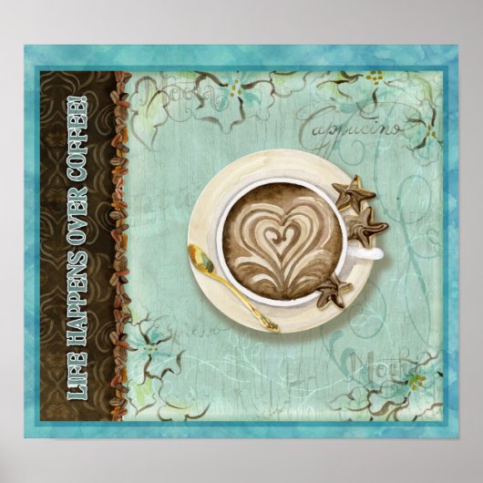 Audrey Jeanne Robertsの命はコーヒーの上で起こる ポスター (正面)