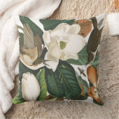 Audubonのかっこうの鳥の野性生物の花柄の装飾用クッション クッション (ブランケット)