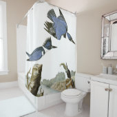 Audubonのカワセミの鳥の野性生物のシャワー・カーテン シャワーカーテン (インサイチュ)