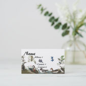 Audubonのコラージュの鳥の野性生物の名刺 名刺 (スタンド正面)