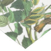 Audubonのハチドリの鳥の動物の花のテーブルクロス テーブルクロス (アングル)