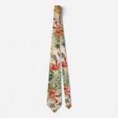 Audubonのハチドリの鳥の野性生物の花のタイ ネクタイ (正面)
