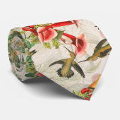 Audubonのハチドリの鳥の野性生物の花のタイ ネクタイ (ロール)