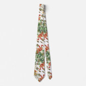 Audubonのハチドリの鳥の野性生物の花のタイ ネクタイ (正面)