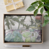 Audubonのフィンチの鳥の野生の花のティッシュペーパー 薄葉紙 (ギフト)