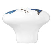 Audubonのブルーバードの鳥の野性生物動物のノブ セラミックノブ (側面)