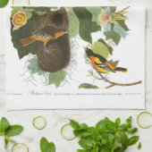 Audubonのプレート12ボルティモア・オリオールズ キッチンタオル (折り畳み)