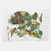 Audubonのプレート12ボルティモア・オリオールズ キッチンタオル (横)