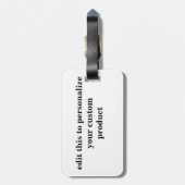 Audubonのプレート12ボルティモア・オリオールズ ラゲッジタグ (裏面縦)