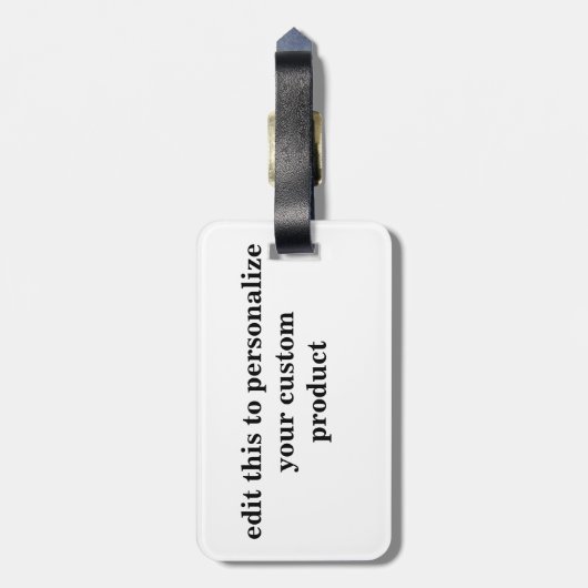 Audubonのプレート12ボルティモア・オリオールズ ラゲッジタグ (裏面縦)