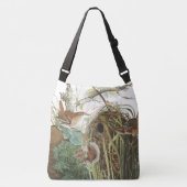 Audubonのミソサザイの鳥の野性生物の動物の巣のトートバック クロスボディバッグ (正面)