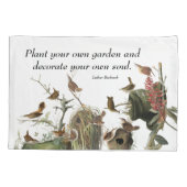 Audubonのミソサザイの鳥の野性生物の庭の枕カバー 枕カバー (裏面)