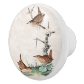 Audubonのミソサザイの鳥の野性生物動物のノブ セラミックノブ (右)