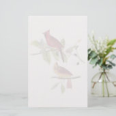 Audubonの北の(鳥)ショウジョウコウカンチョウ 便箋 (スタンド正面)